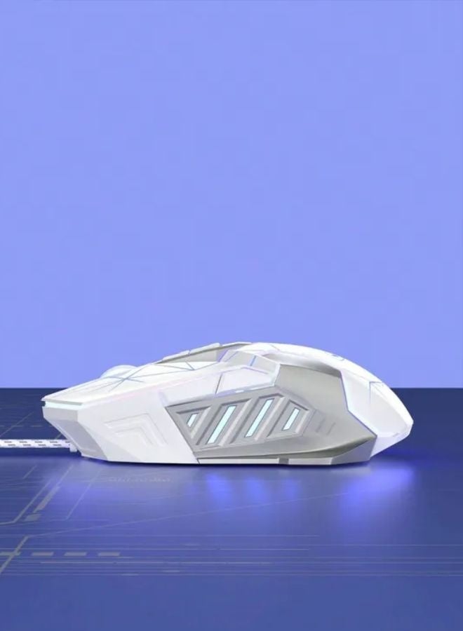 MageGee Gaming Mouse Wired G10, 7 Colors Breathing LED Backlit White Gaming Mouse, 6 Adjustable DPI (up to 3200 DPI), Ergonomic Optical Computer Mouse with 7 Buttons for Windows - Image 4